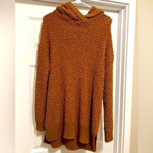Womens hooded Sherpa sweater